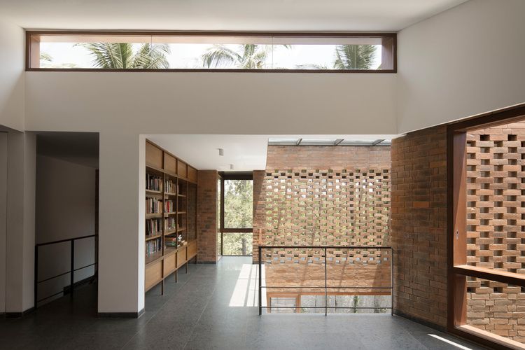 An interior view of the Brick House project designed by CollectiveProject Architects