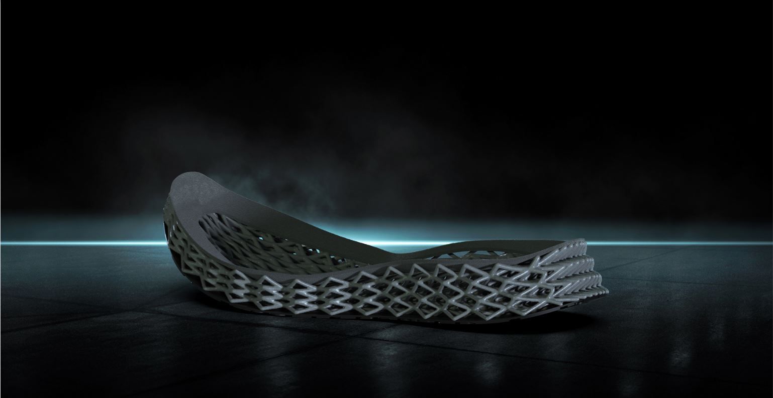 Visualisation of parametric patterns for the sole of Inpulsa shoes by Marco Merafina