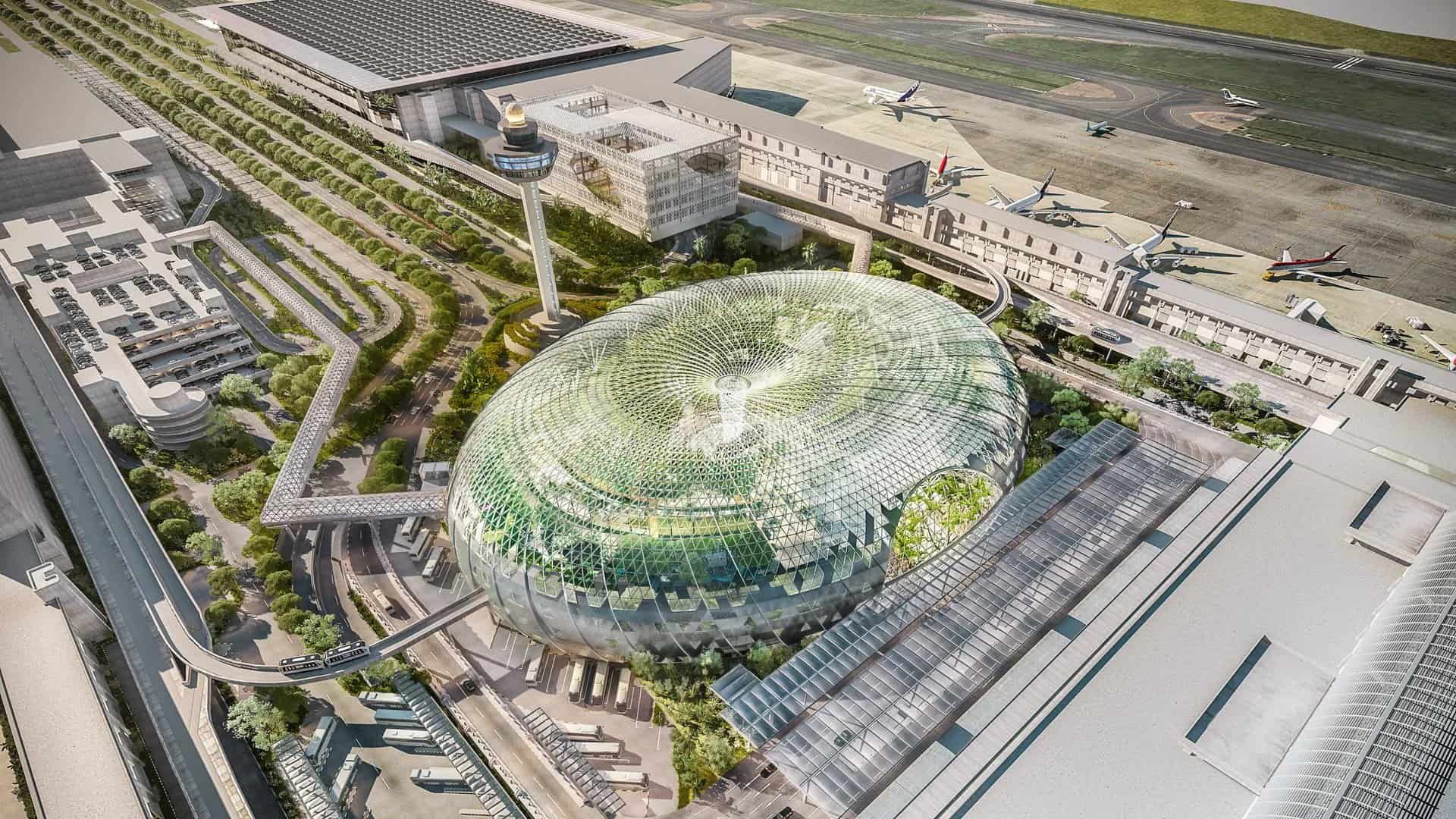  Visualisation of Jewel building at Changi Airport, Singapore