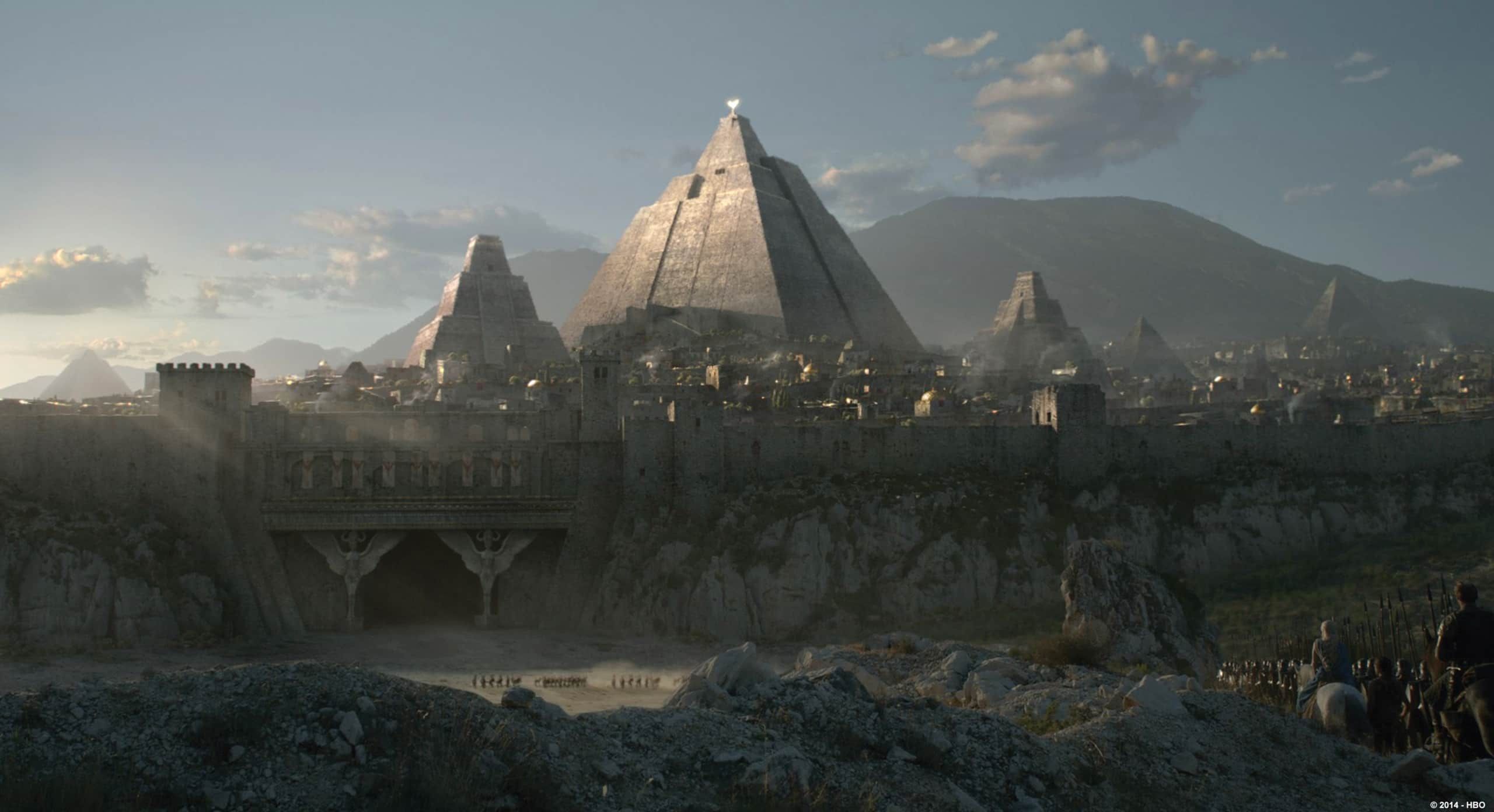 an visualisation of the city of Meereen for the production of Games of Thrones by Rodeo FX