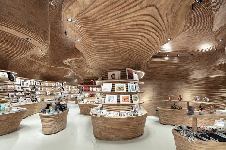 Interiors of the shop at National Museum of Arts in Doha