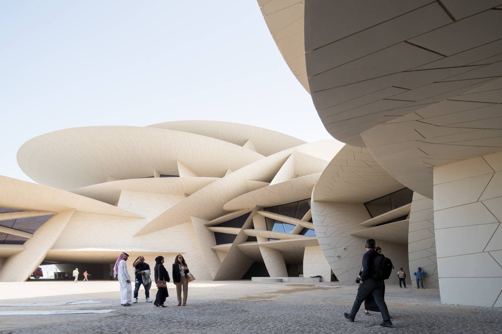 View of the many ‘discs’ of National Museum of Qatar