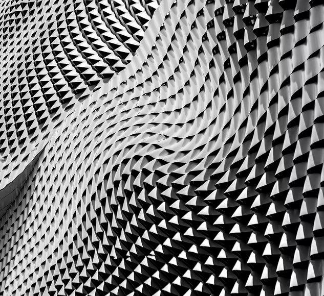 Parametric pattern in black and white