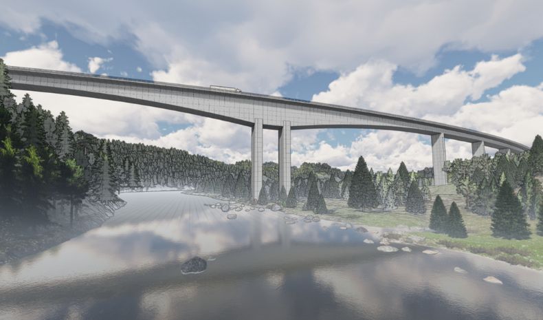 The BIM Model of Randselva Bridge in Norway