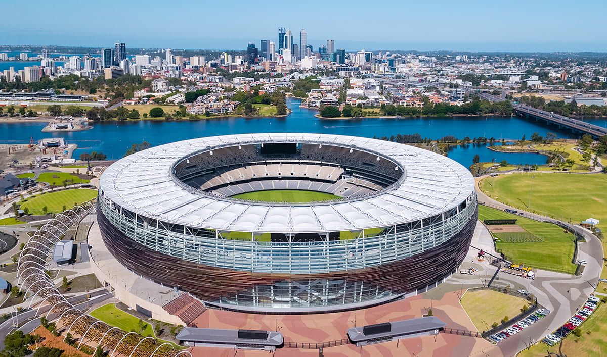 Optus Stadium at Perth, Australia