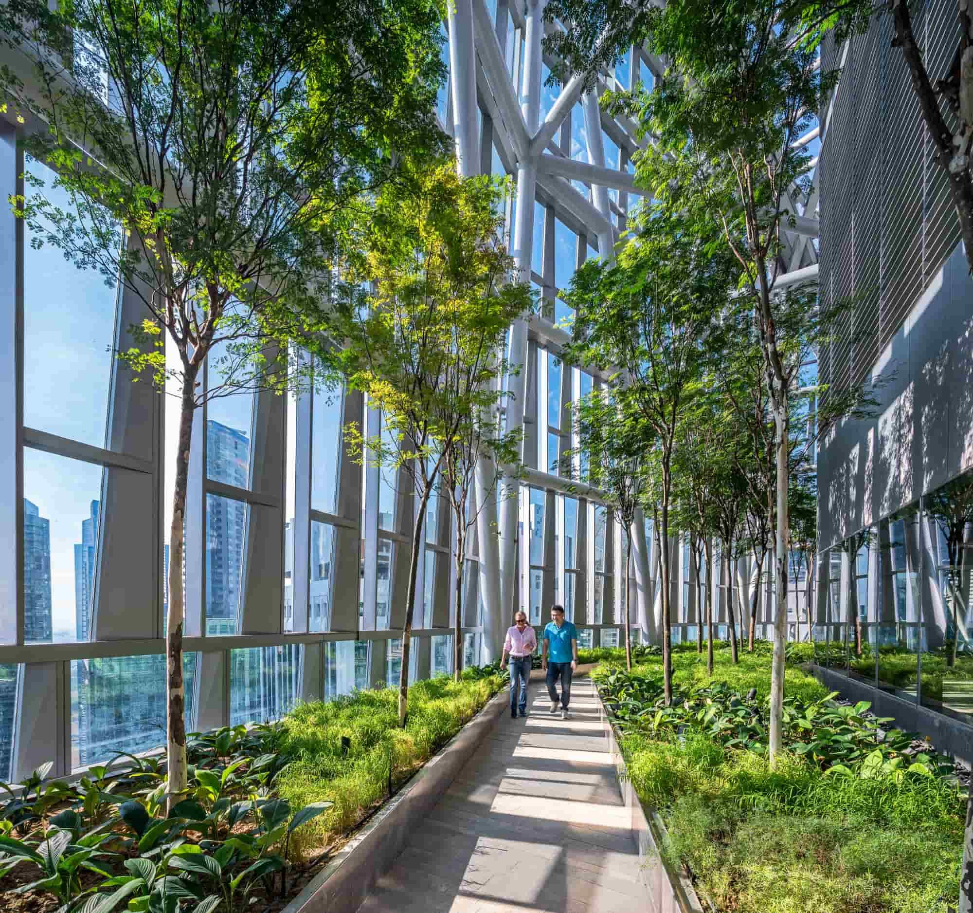 KPF Robinson Tower Singapore’s interior green architecture