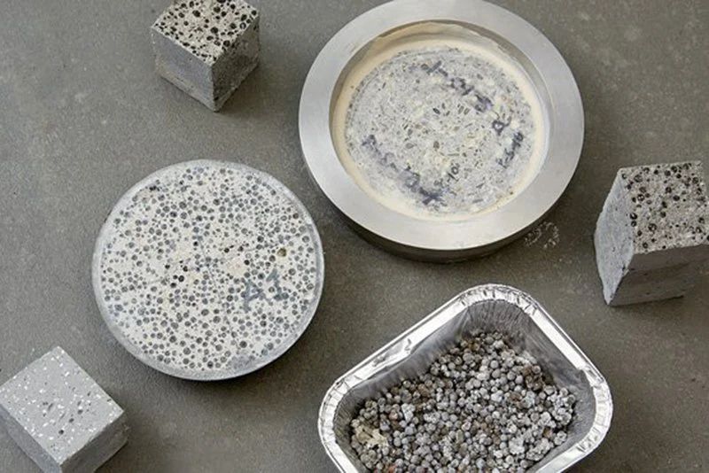 Blocks of Self-healing concrete of different shapes