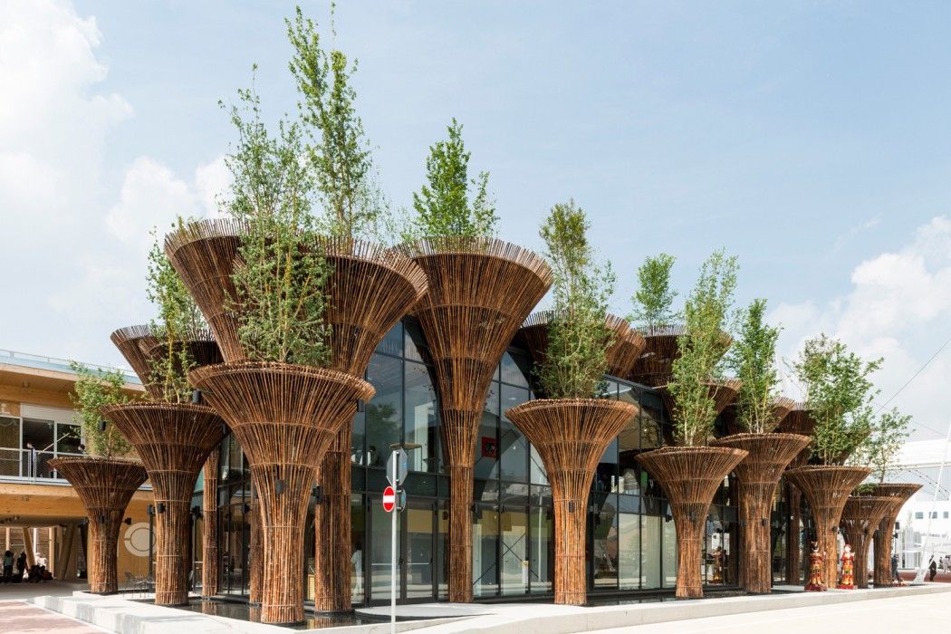 A bamboo pavilion designed by VTN architects